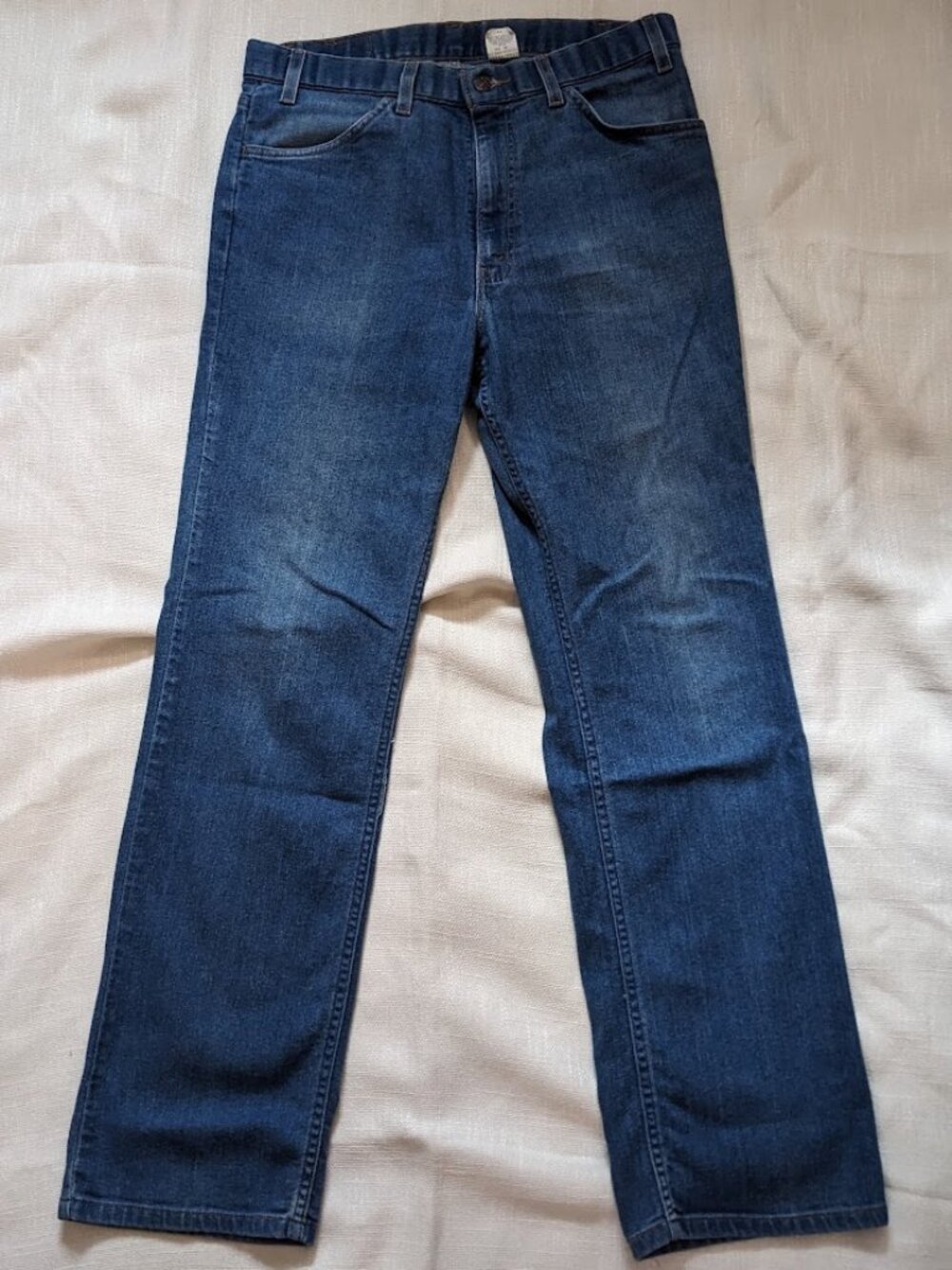 Vintage 90s women's straight leg jeans 34x32 brown tab